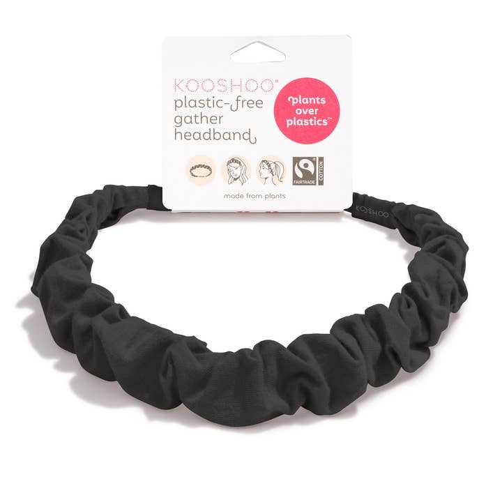 KOOSHOO - Wholesale Fashion Headband - Women's - Plastic-free Headband: Gather Head Wrap, Organic, Ruched1