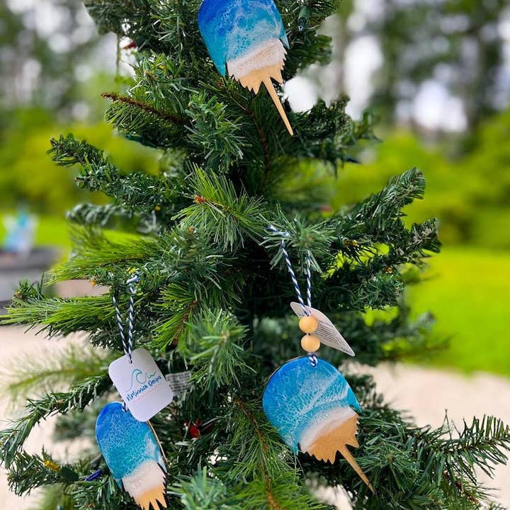 NMinnick Designs - Wholesale Ornament - Horseshoe Crab Ocean Resin Ornament8