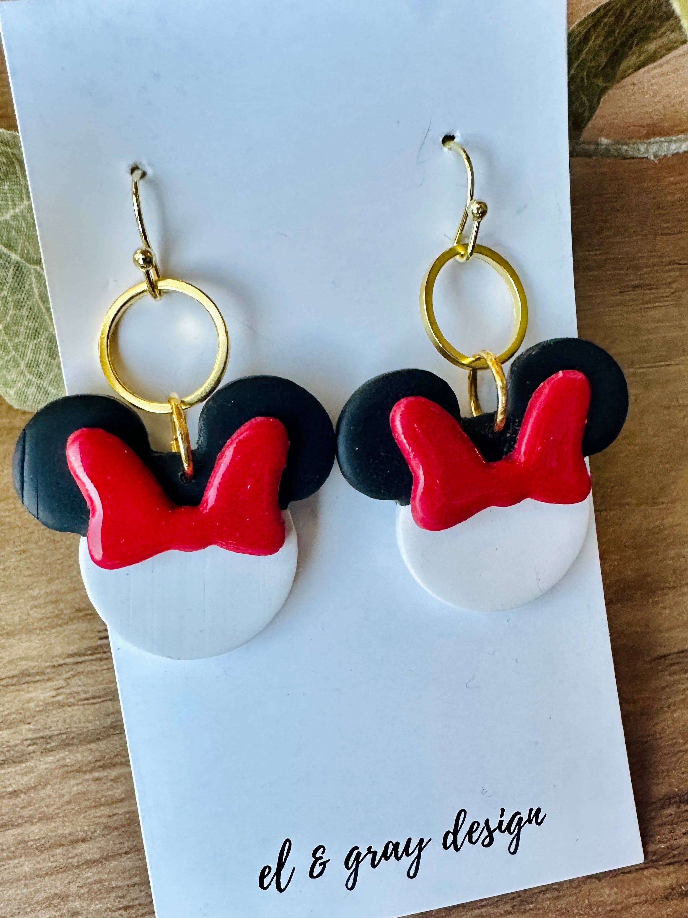 El & Gray Design - Wholesale Dangle Earrings - Theme Park Mouse Earrings (Multiple Styles Available! Click Through)1