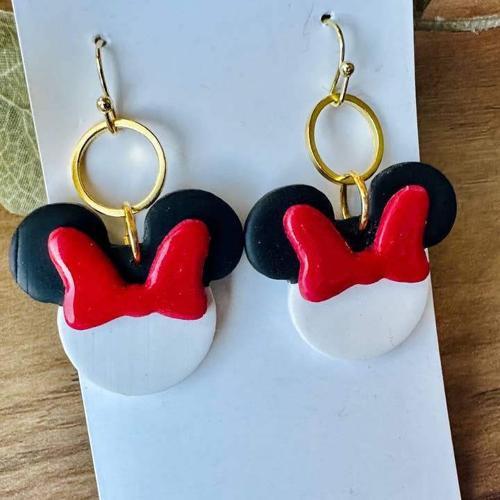 El & Gray Design - Wholesale Dangle Earrings - Theme Park Mouse Earrings (Multiple Styles Available! Click Through)1