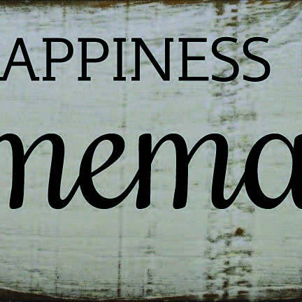 6X16 Le bonheur blanc/noir est fait maison pour la vente par Boulder Innovations