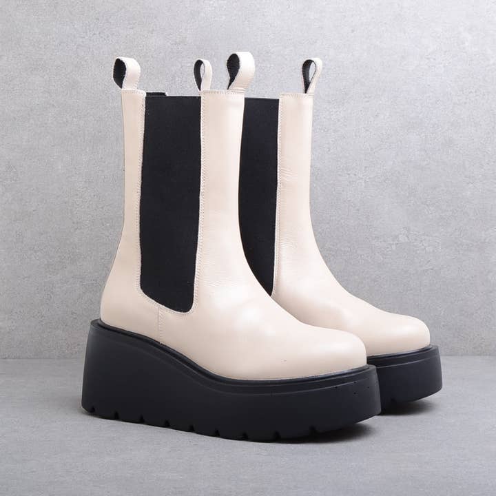 KMB Shoes - Wholesale Chelsea Boots - Women's - Jena Sand