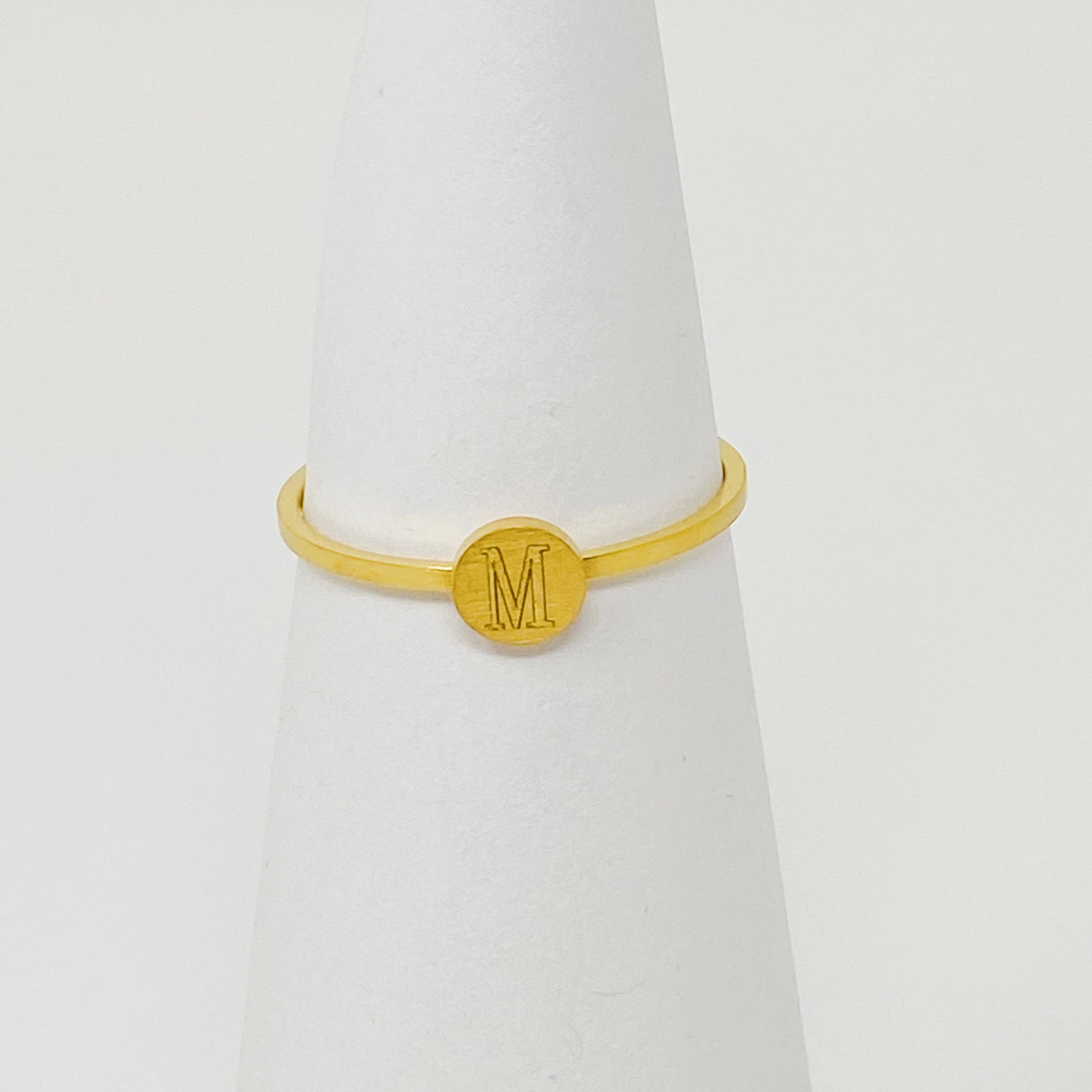 Ellison+Young - Wholesale Band/Stacked Ring - Tiny Initial Ring3