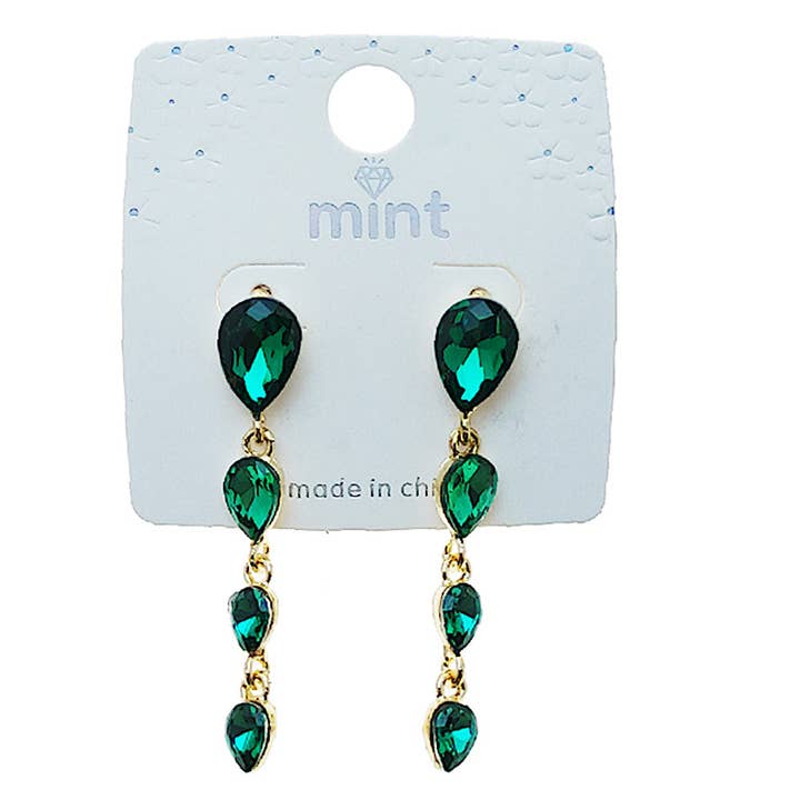 Crystal Drop Earring for wholesale by Atlas Fashion