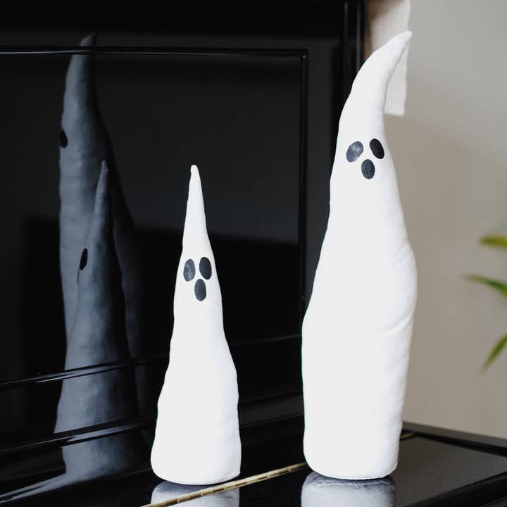 13" & 18" Leinwand Spukgeister Set/2 (Weiß) für den Großhandel von Dekorasyon Gifts Decor