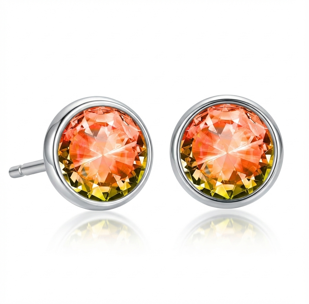 LeightWorks - Wholesale Stud/Post Earrings - ACJ - Halo Crystal Studs (5mm)8