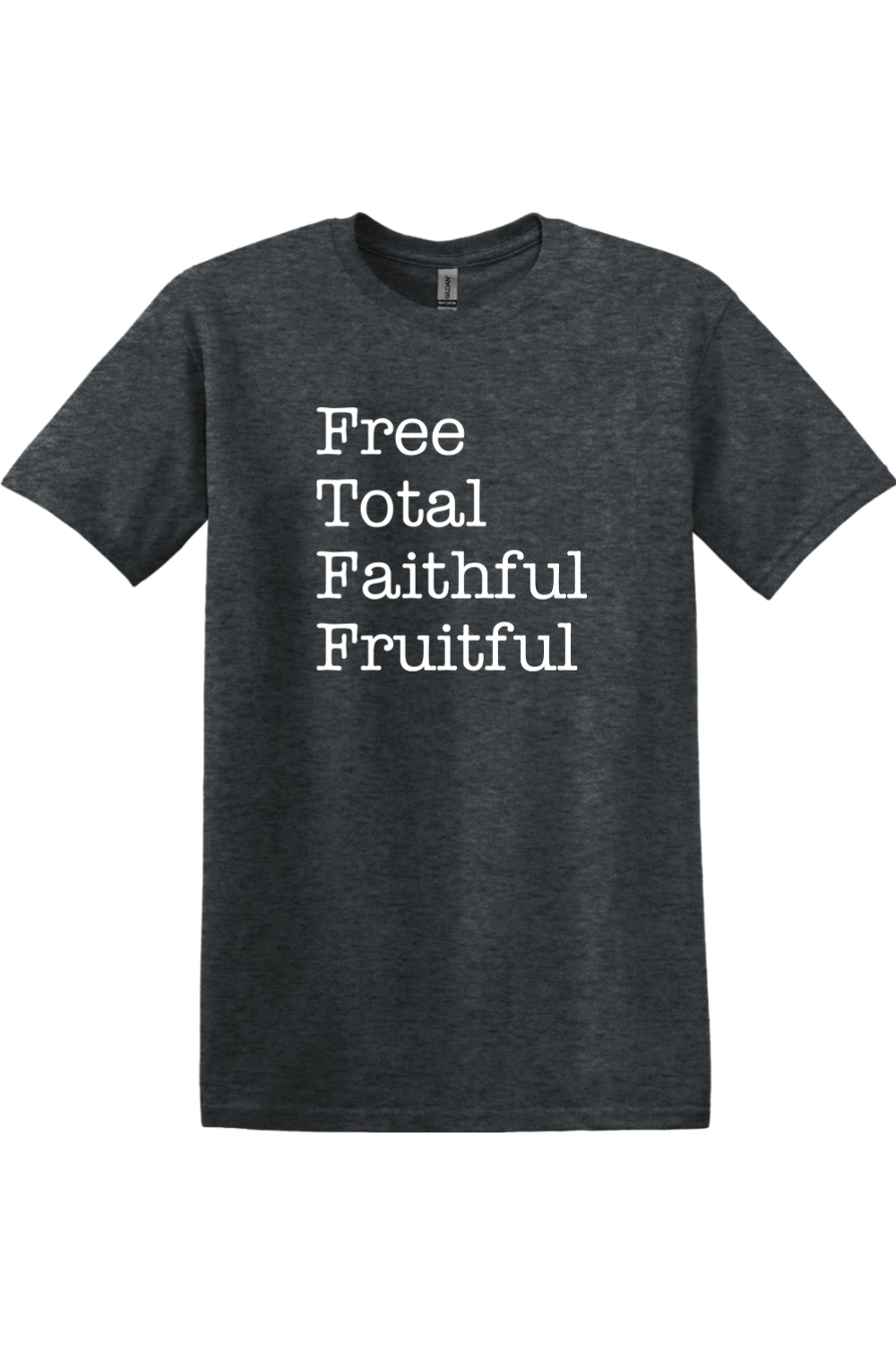 Sock Religious - Wholesale Screen Printed T-Shirt - Unisex - Free Total Faithful Fruitful - Theology of the Body Adult T-shirt7
