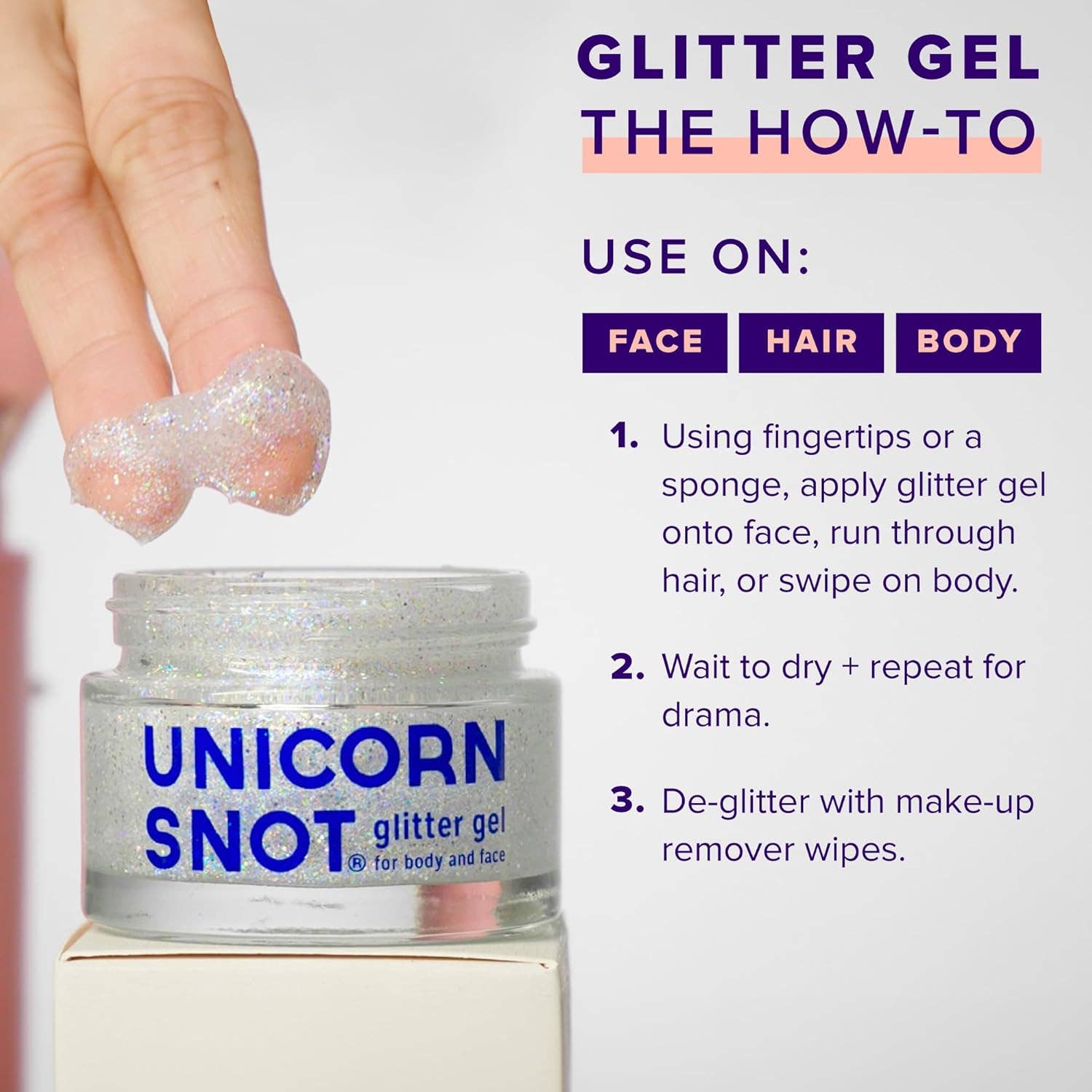Unicorn Snot | Glitter Beauty - Venta al por mayor Purpurina para el cuerpo - Gel de Purpurina Original | Disco-Plata | Purpurina Corporal | Brillo10