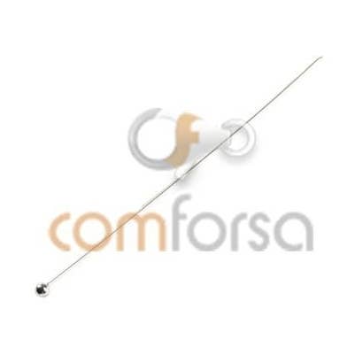 Sterling silver 925 pin needle 110 mm for wholesale by COM FORSA SL
