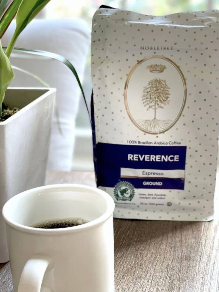 Nobletree "Reverence" Dark Espresso Coffee, 20 oz for wholesale by Nobletree Coffee