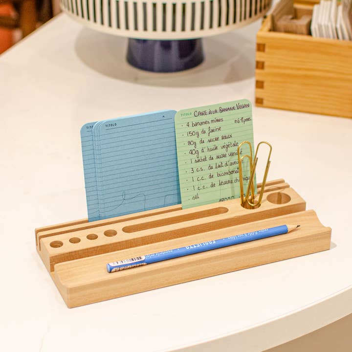 Foglietto - Wholesale Desk Organizer - Wooden Desk Organizer (Small or Large)5