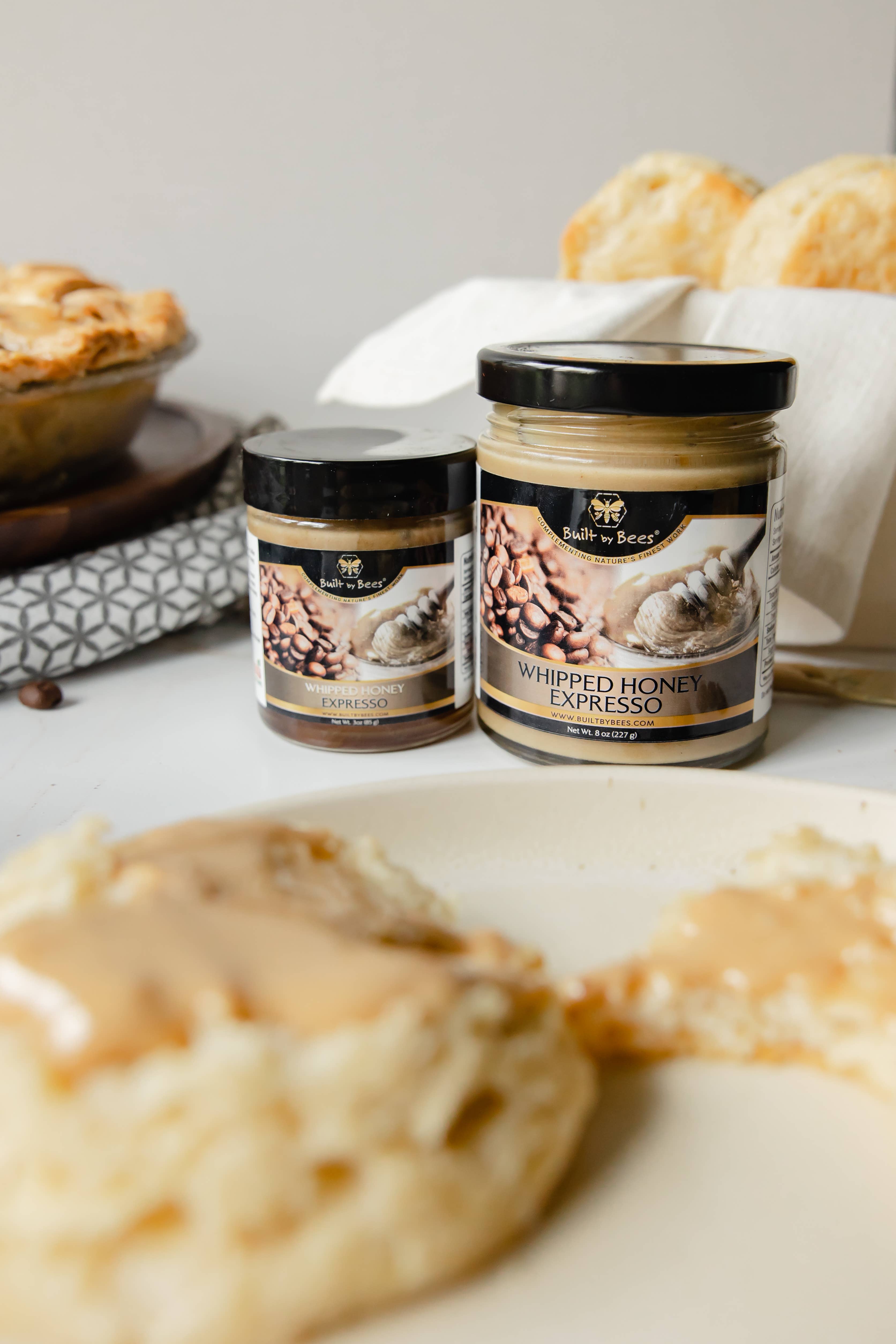 Built by Bees - Wholesale Honey - Gourmet Expresso Whipped Honey 8 oz1