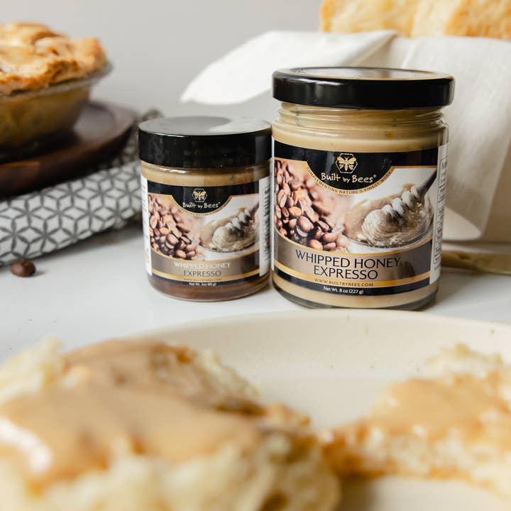 Built by Bees - Wholesale Honey - Gourmet Expresso Whipped Honey 8 oz1