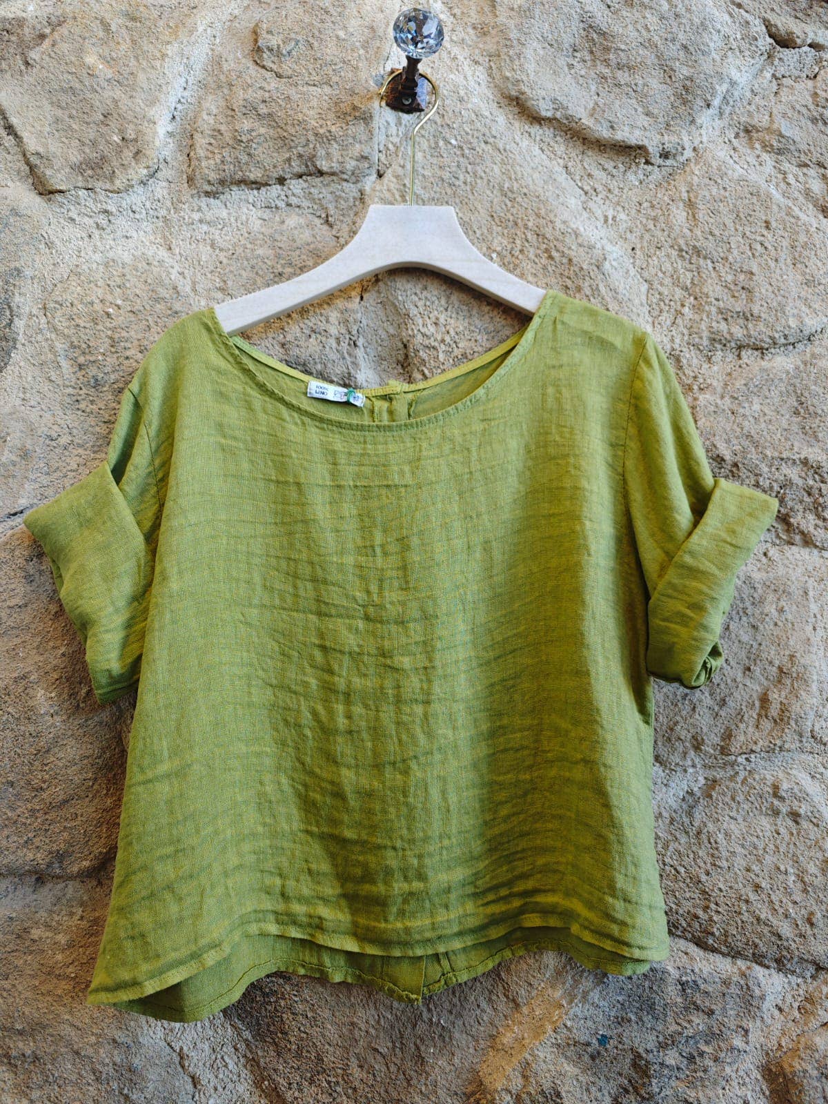 Linen & More – Engroshandel Bluse - Dame – Basic kort bluse i 100 % hør12