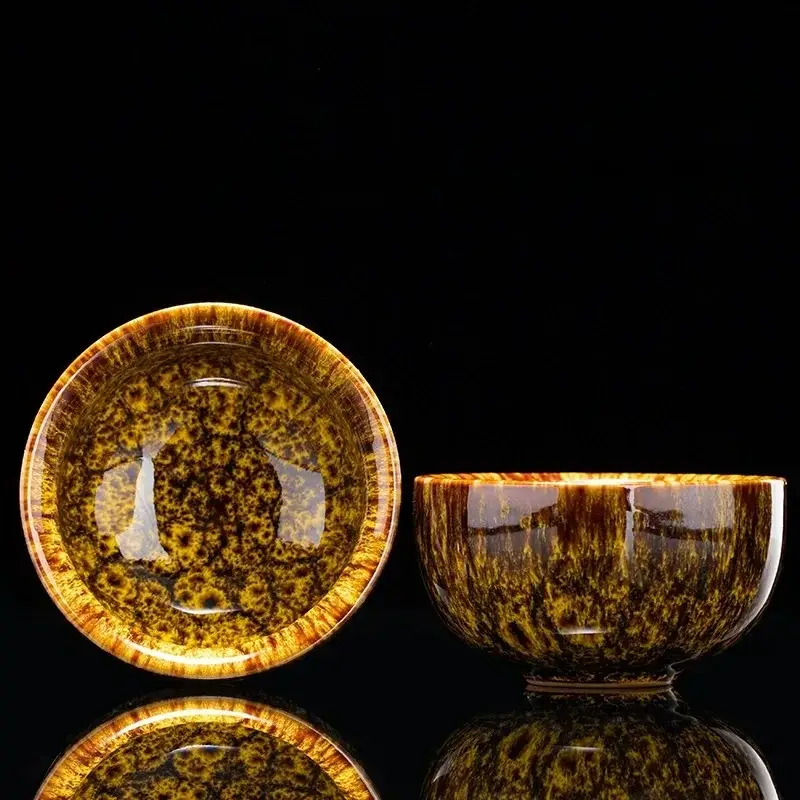 Otterware – wholesale Coffee/tea cup – Handmade Artisanal Tenmoku Glaze Tasting Cup (Single)30