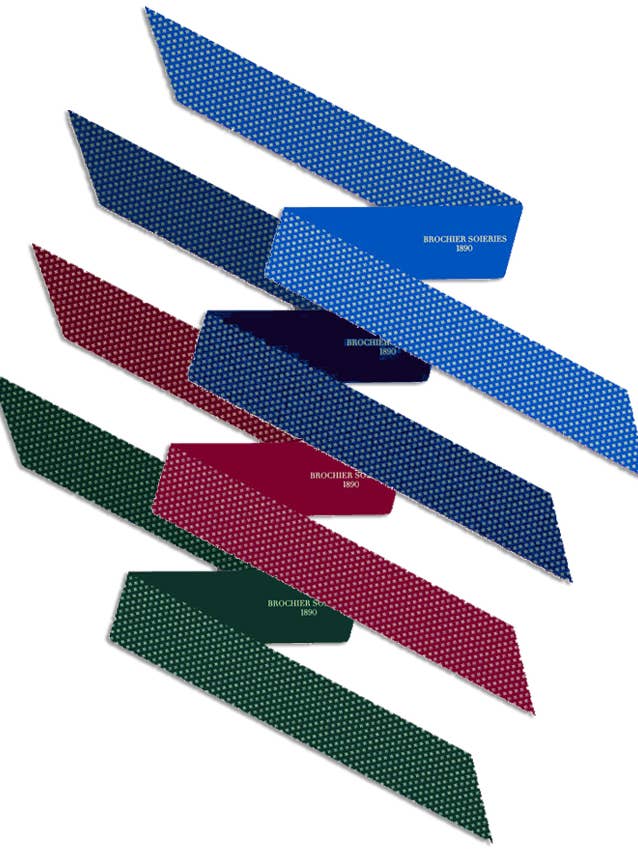 Silky Fleurs-de-Lys for wholesale by Brochier Soieries