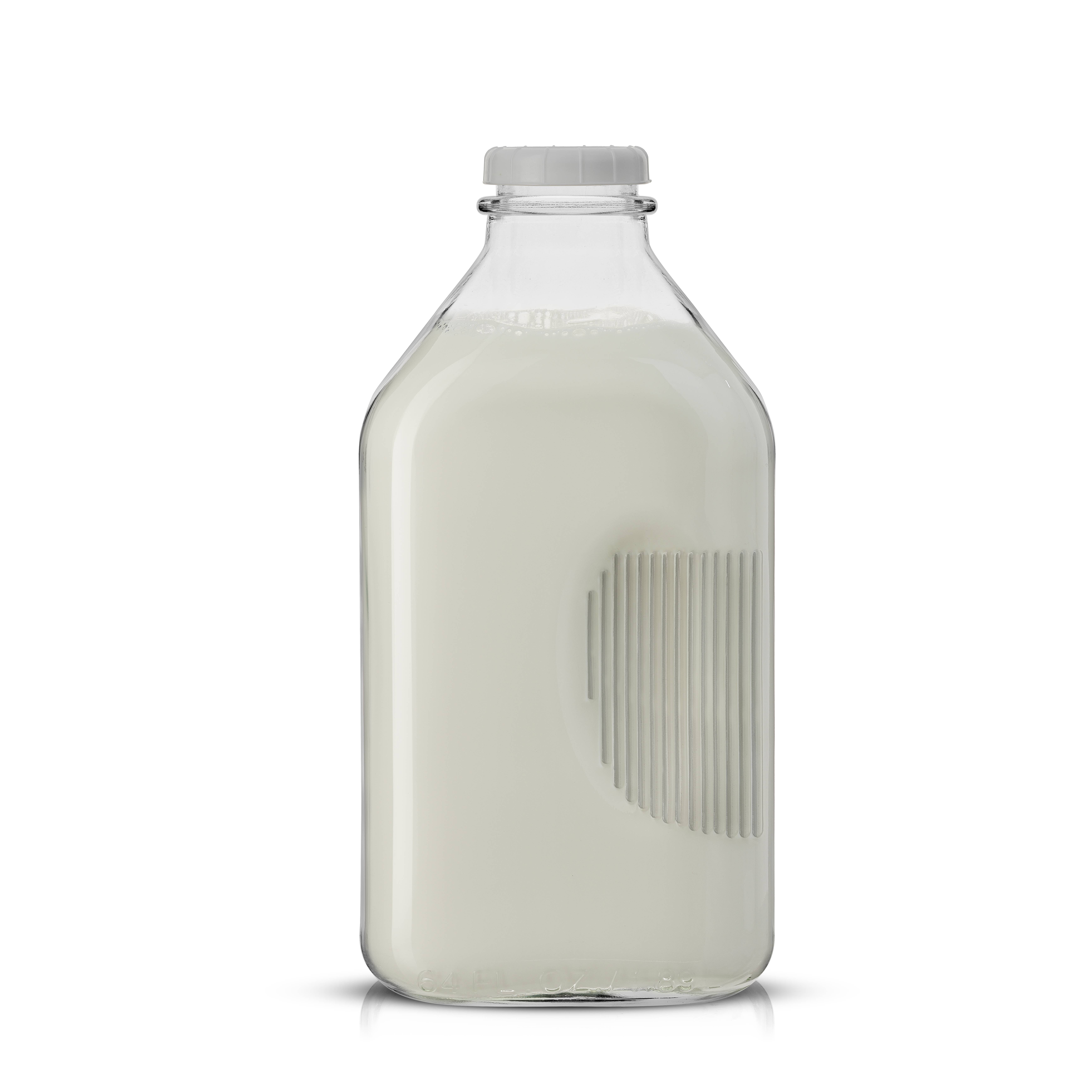 JoyJolt - Wholesale Milk/Juice Bottle - JoyJolt Reusable Clear Glass Milk Bottle with Lid & Pourer3