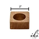 India Handicrafts Inc - Vente Rond de serviette - Anneau de serviette carré en bois de manguier9