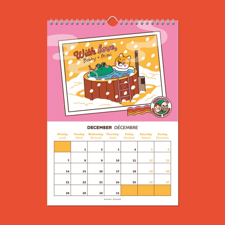 Yeaaah! Studio - Wholesale Calendar - 2026 calendar illustrated by Yeaaah! Studio & Niniwanted12