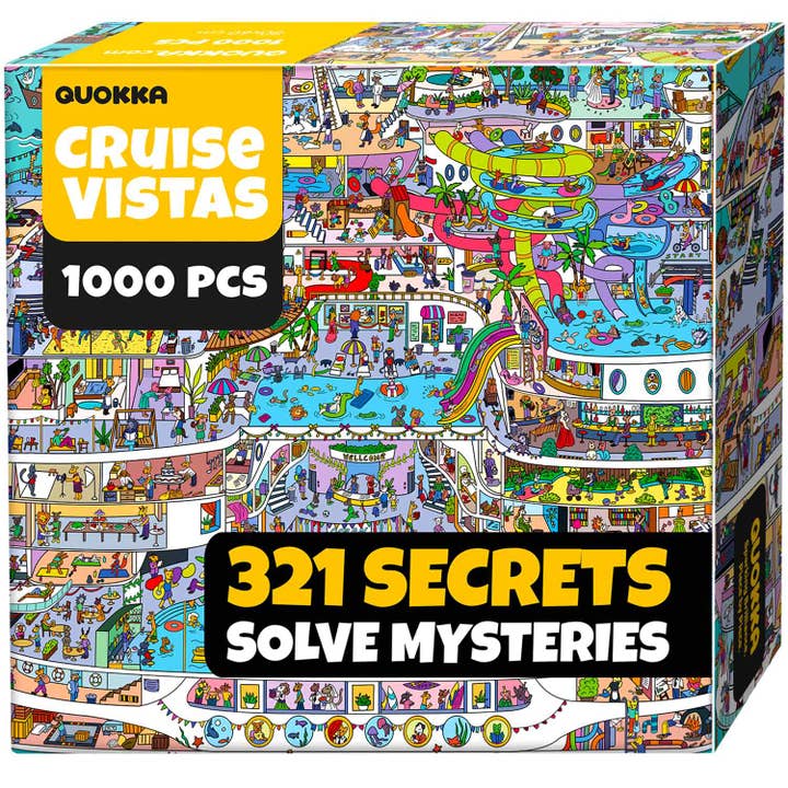 Puzzle for Adults 1000 piece | Cruise Vistas for wholesale by QUOKKA