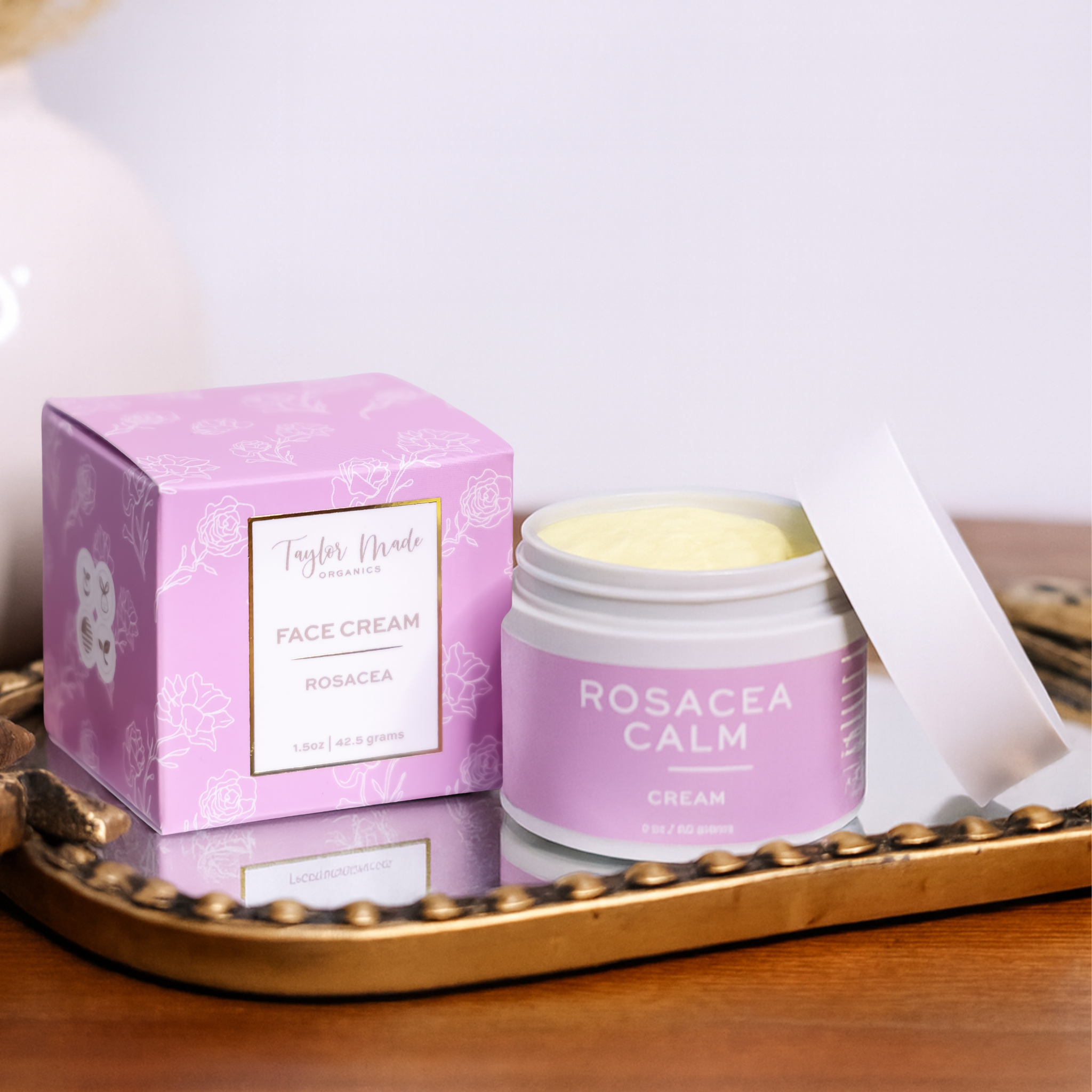 Taylor Made Organics - Wholesale Facial Moisturizer - Rosacea Face Cream – Calming Moisturizer with Turmeric2