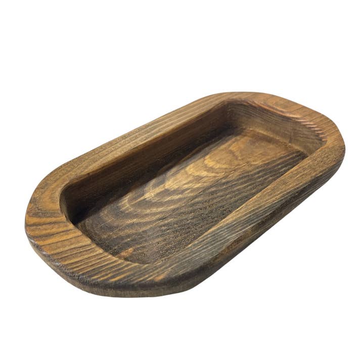 Rustic Haven Decor - Wholesale Decorative Plate/Dish/Bowl - 12 pack Wooden Dough Bowl Decor Hand Carved