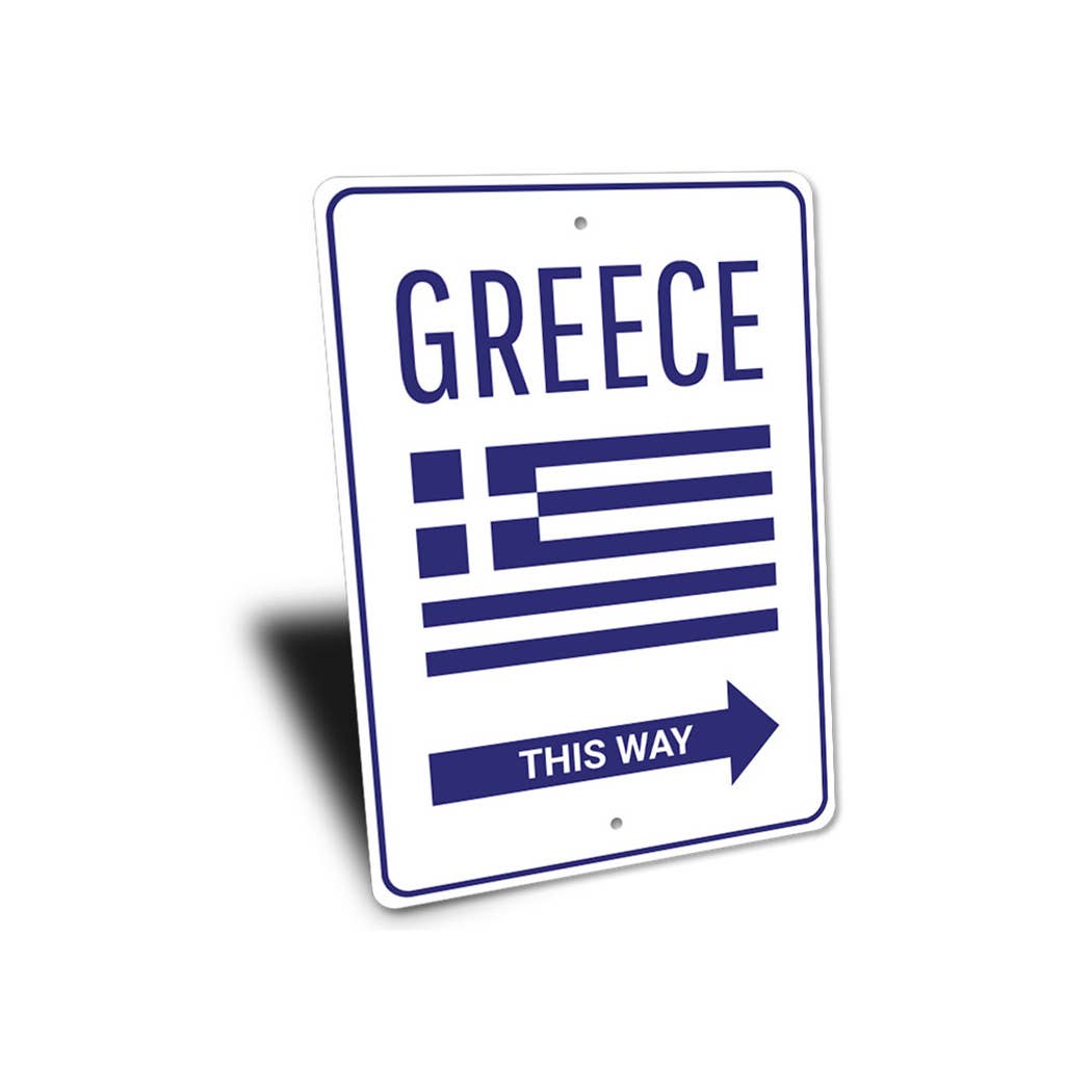 Lizton Sign Shop, Inc - Wholesale Sign - Greece This Way Sign2