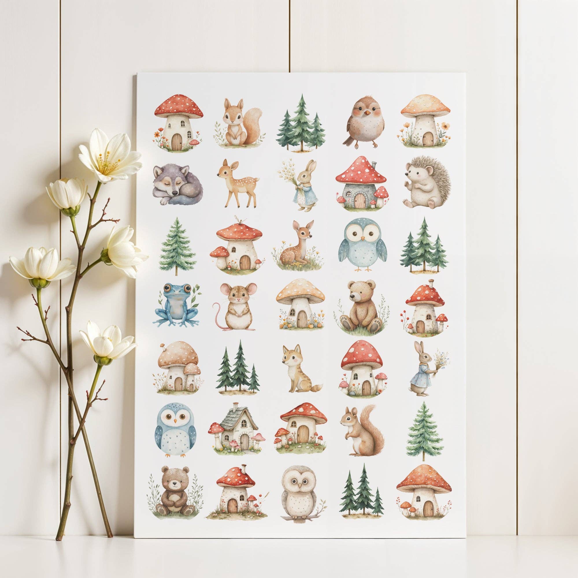 Sticker Varia - Wholesale Sticker - Kids & Baby - Sticker Sheet Fairytale Forest0
