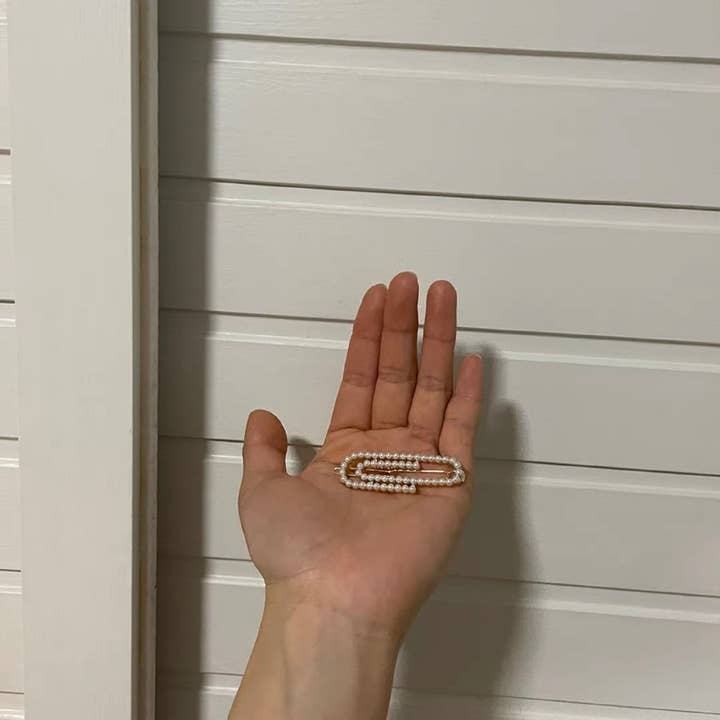 LadyJuneAccessories - Wholesale Hair Clip - Women's - Pearl Hair Barrette | Minimalist Gold Hair Clip | Hair Pin3