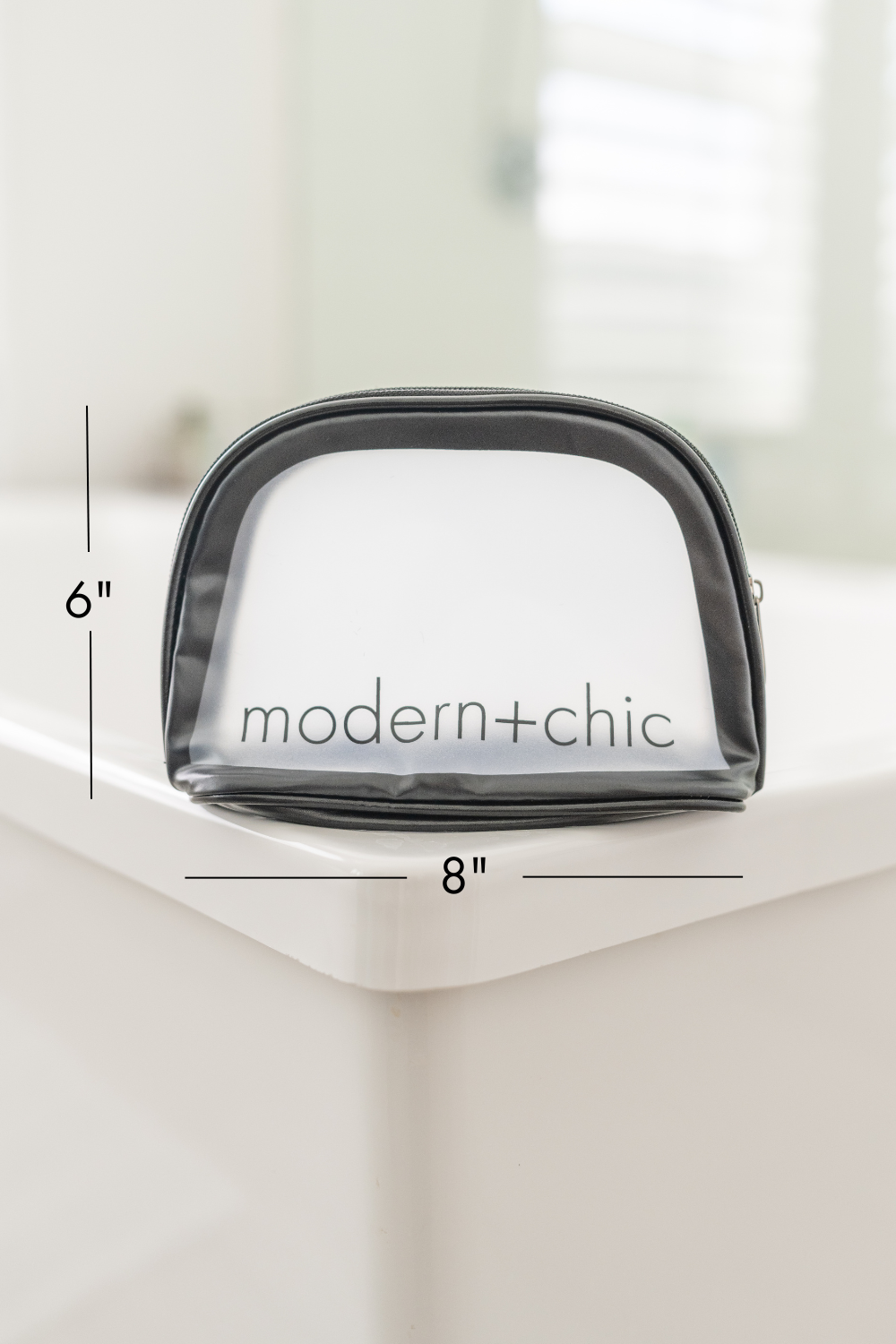 modern and chic - Vente Trousses de maquillage/cosmétique - Ensemble de 6 sacs de concert cosmétiques transparents Rhode7