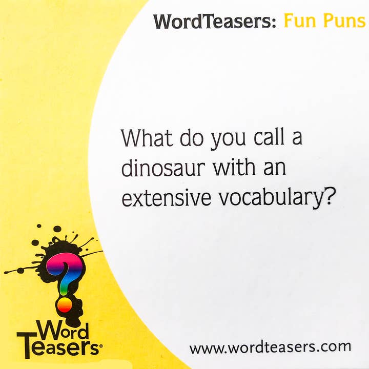 WordTeasers - Wholesale Card Game - Fun Puns - Humorous Card Game for Ages 7+