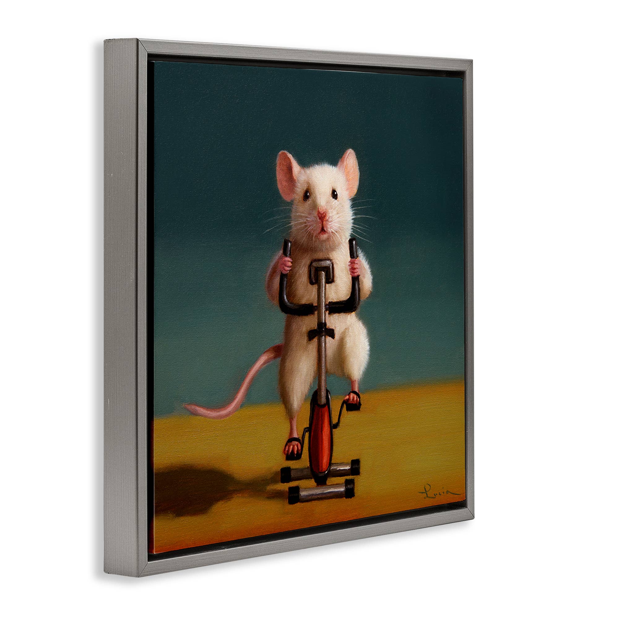 Stupell Industries - Wholesale Wall Sign - Funny Workout Mouse - Framed Wall Art15
