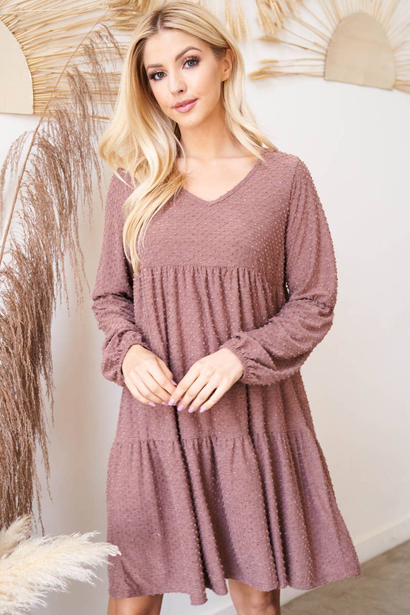 You & Me - Vendita all'ingrosso Vestito - Donna - PPD1246-ABITO A POIS SVIZZERI CON VOLANT CON MANICHE A SBUFFO31