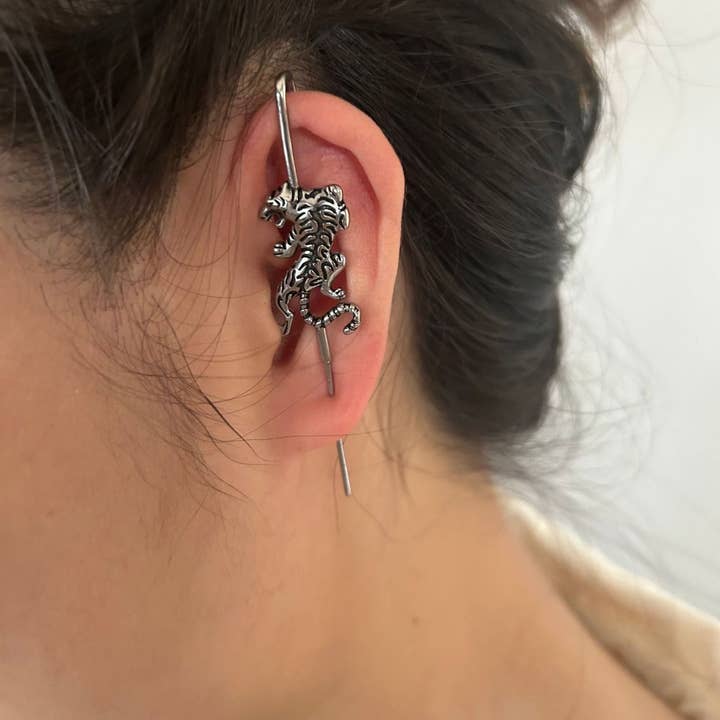 Silber SKAJ4152 Ohrhänger für Damen, Edelstahl für den Großhandel auf Faire4