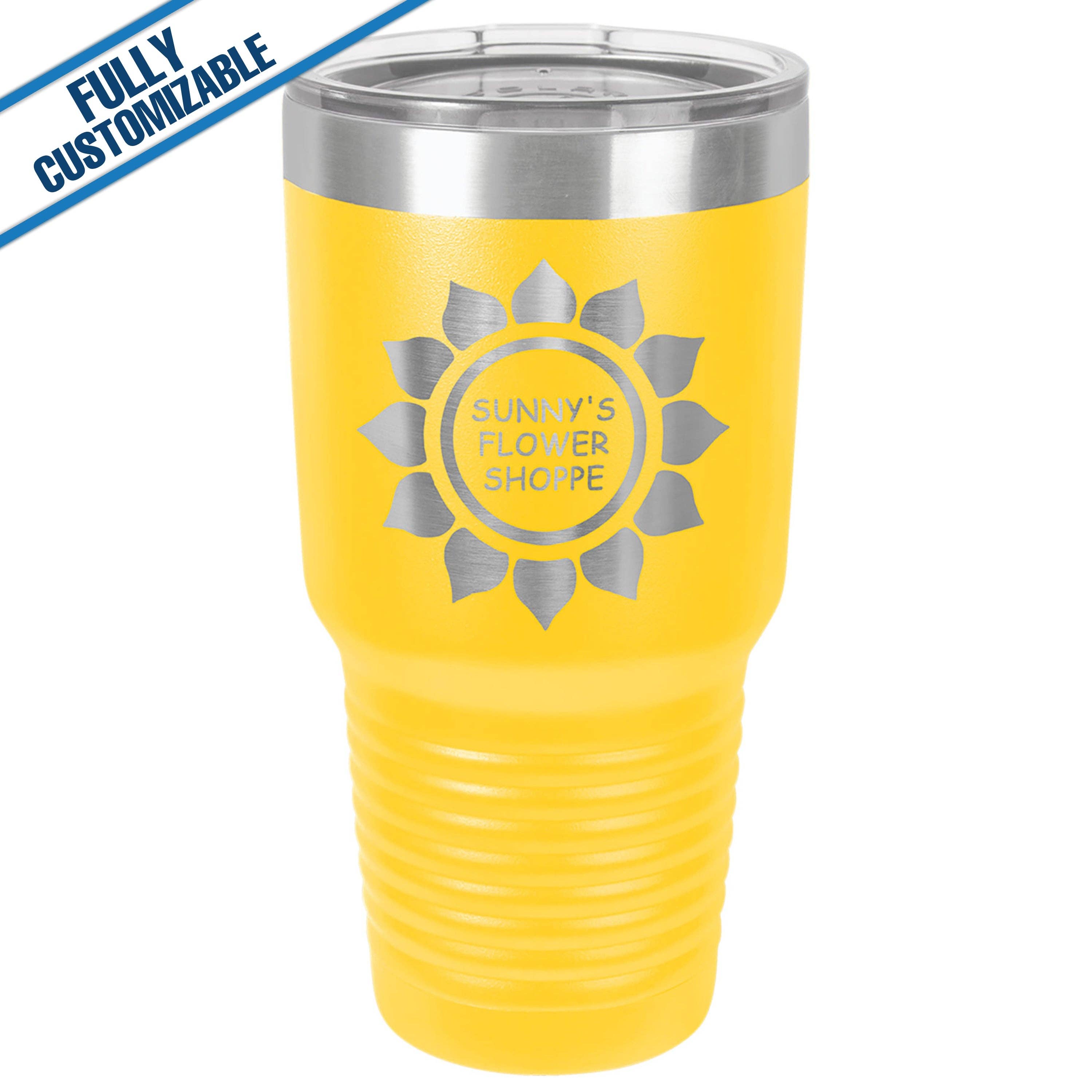 GiftWorksPlus - Wholesale Insulated Mug/Tumbler - 30oz. Engraved Tumbler with Flip Lid - Fully Customizable16