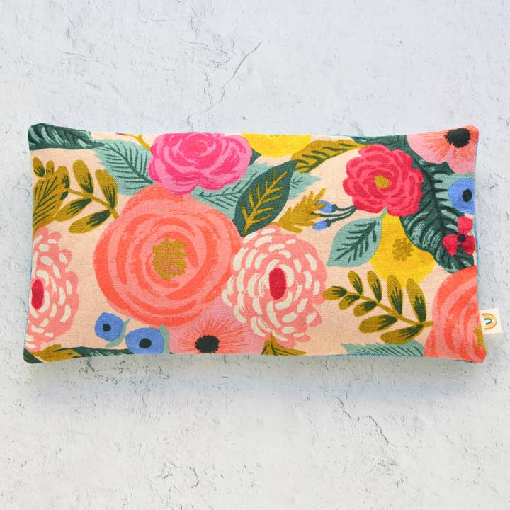Minor Thread - Wholesale Spa/Therapy Pillow - Juliet Rose Floral in Pink Canvas Botanical Eye Pillow