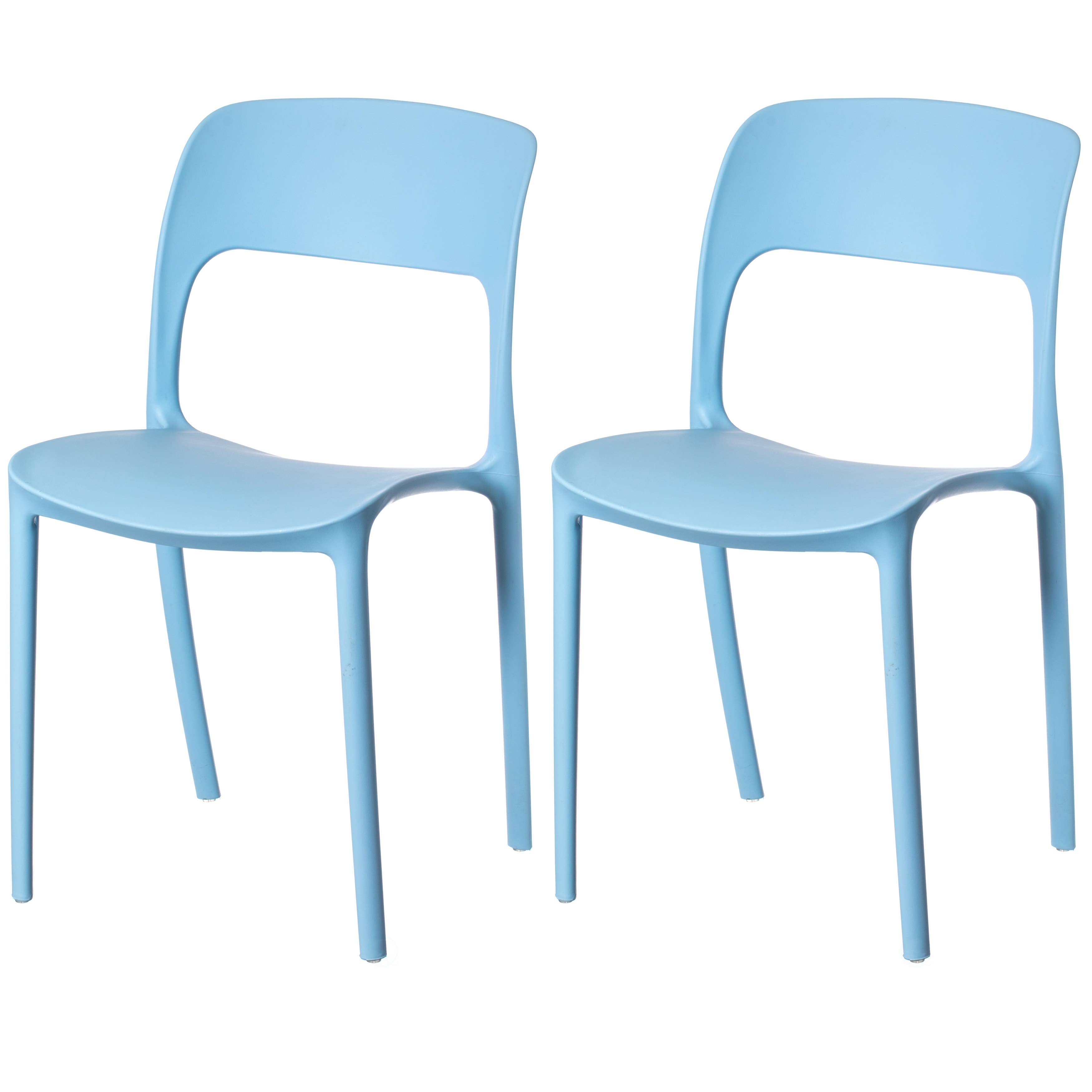 Quickway Imports - Wholesale Chair - Modern Plastic Outdoor Dining Chair with Open Curved Back3