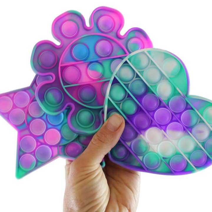 Curious Minds Toys - Wholesale Fidget Toy - Kids - Tie Dye Bubble Pop Fidget Toy Game-Push Bubble Wrap OT