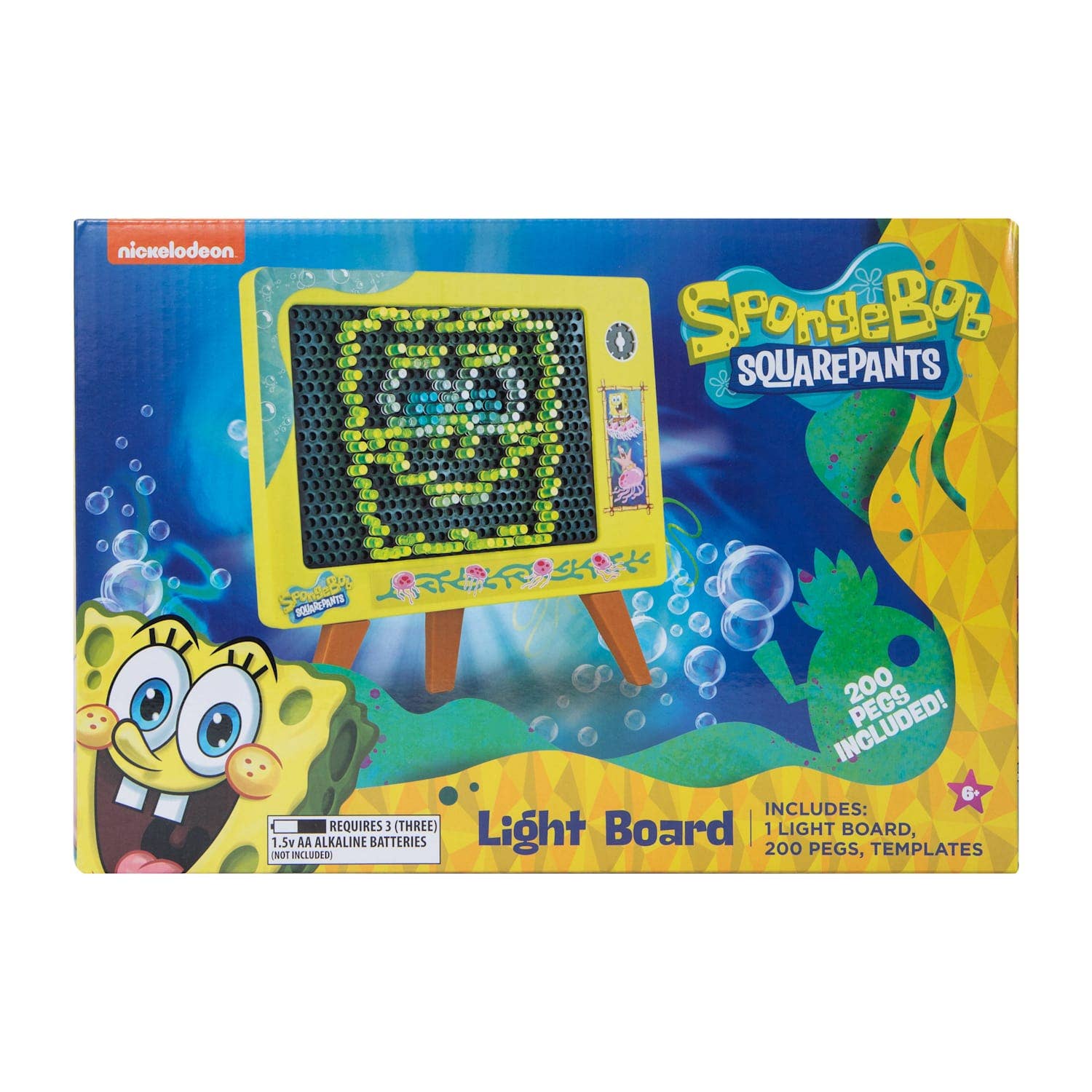 Well Played – Brinquedo com luz - Crianças e bebés por atacado – Placa de luz SpongeBob SquarePants3