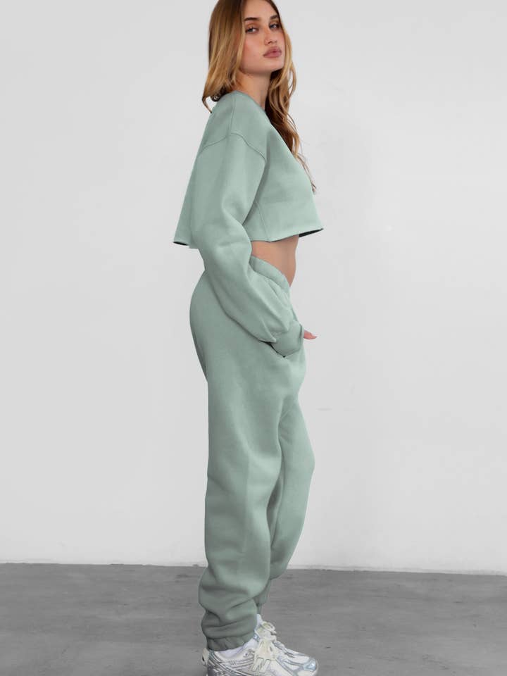 TICTOC - Wholesale Sweatshirt - Women's - MOMA Plush Fleece Lounge Crew Neck Pullover Sweatshirt51