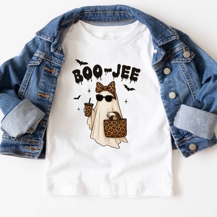 Boo-Jee Youth Halloween Graphic Tee for wholesale by Mama and Littles Apparel