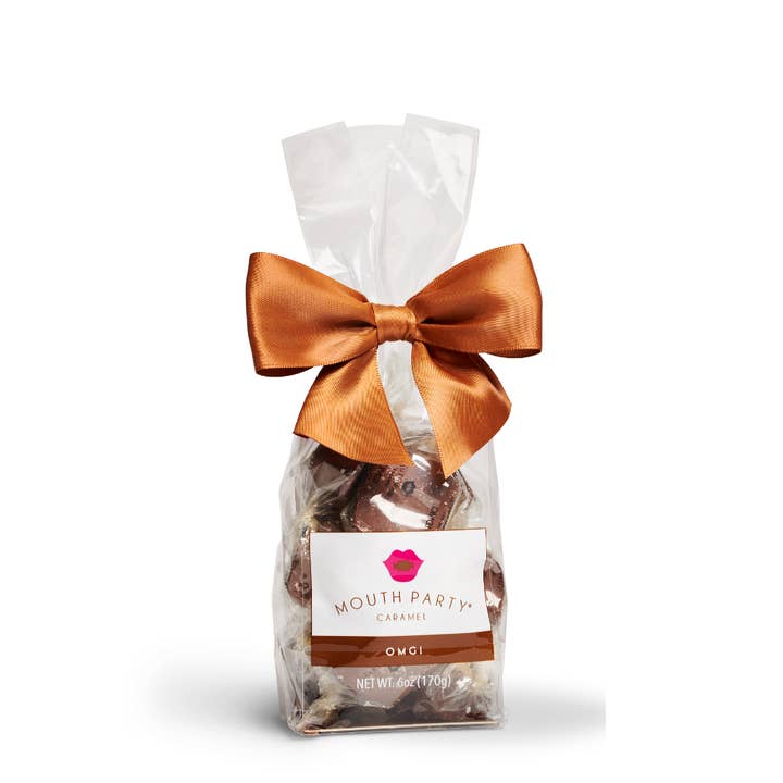 OMG! caramel 6oz gift bag for wholesale by Mouth Party, LLC