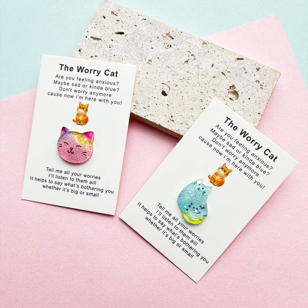 Magia Design - Vente Jeton/pièce de collection - Câlin de Poche "Le Chat Inquiet" – Votre Mini Compagnon de Confort4