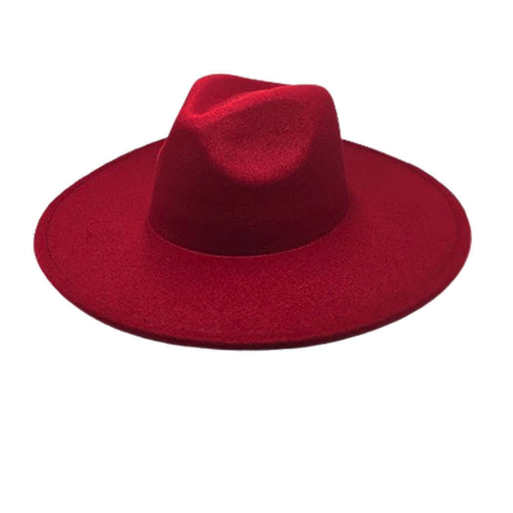 AdornWise - Wholesale Fedora - Women's - Vegan Felt Wide Brim Rancher  Hat5