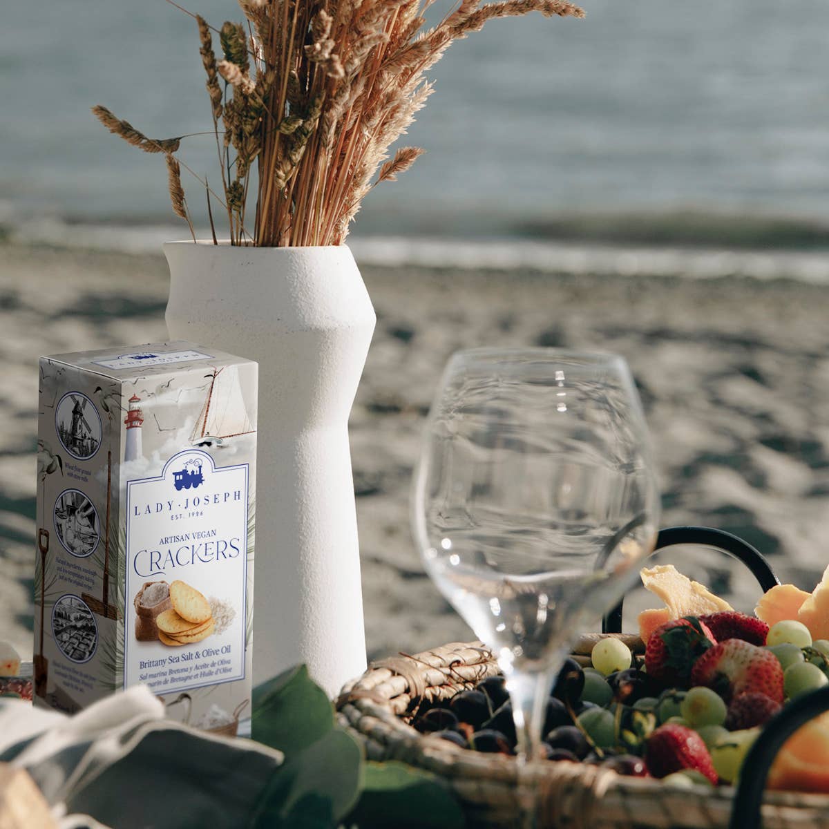 Lady Joseph Bakery - Wholesale Crackers - Crackers With Brittany Sea Salt & Olive Oil (Vegan Snack )10