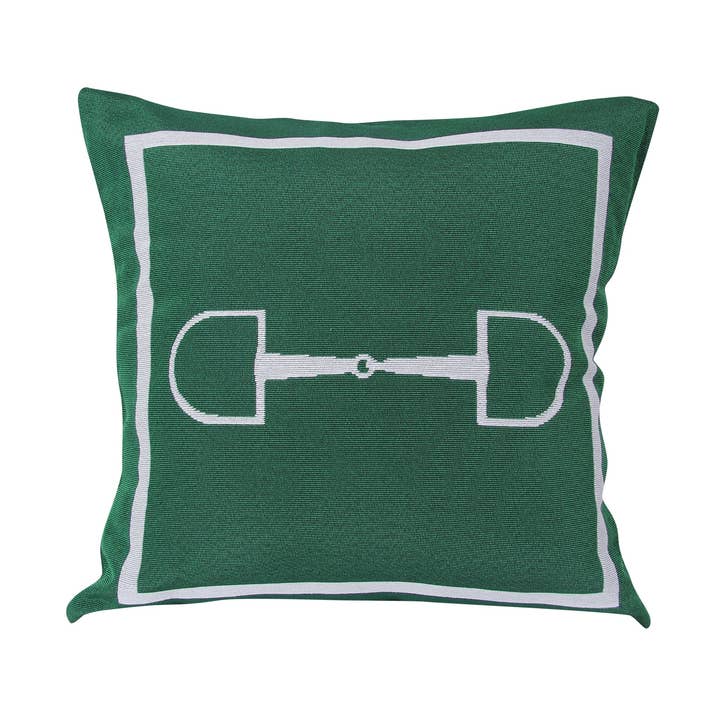 Green Horse Bit Pillow for wholesale by Barrel Down South