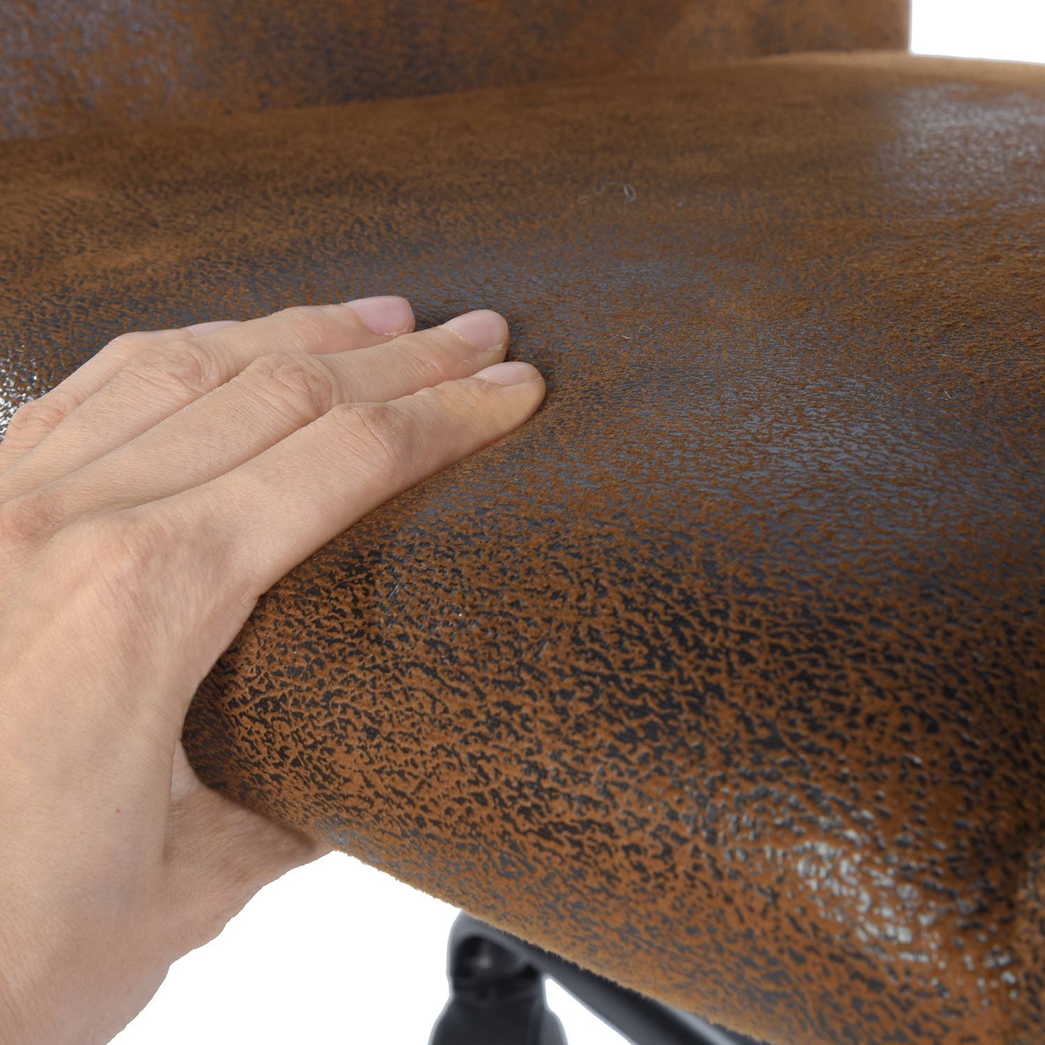 39F Inc. - Wholesale Chair - Adjustable Task Chair with Swivel Base Suede Brown/Beige9