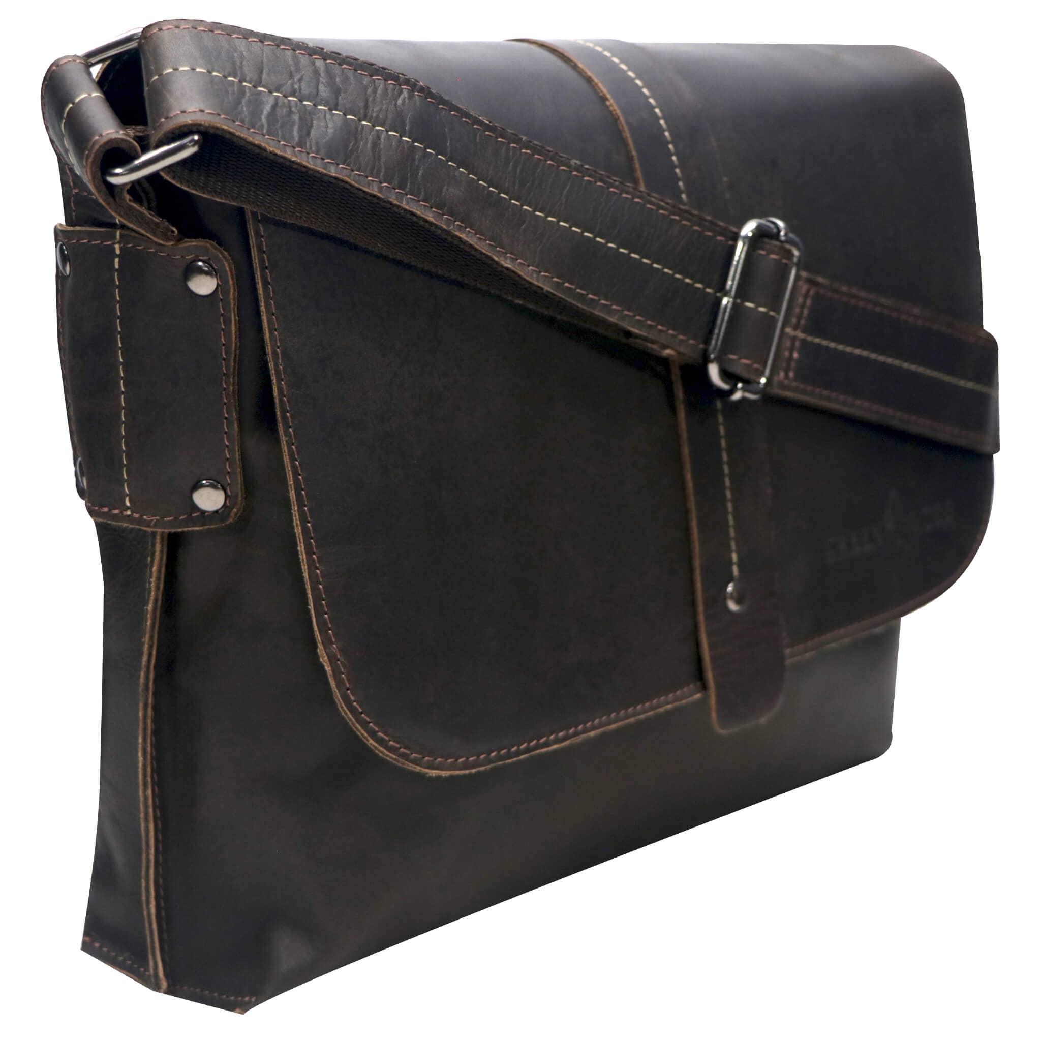 Greenwood - Wholesale Messenger Bag - Unisex - Chris leather bag men's shoulder bag wide strap women9