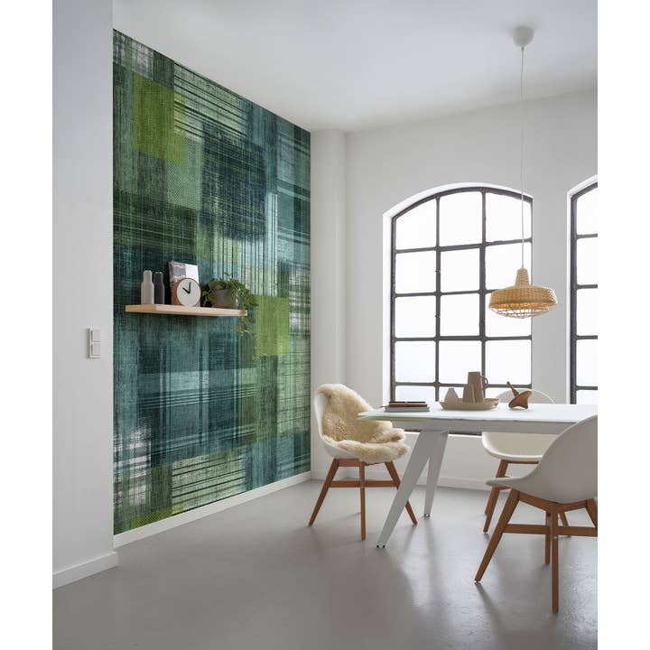 Papier peint photo en polaire - Patchwork à carreaux - taille 200 x 250 cm pour la vente par Komar Products GmbH & Co. KG