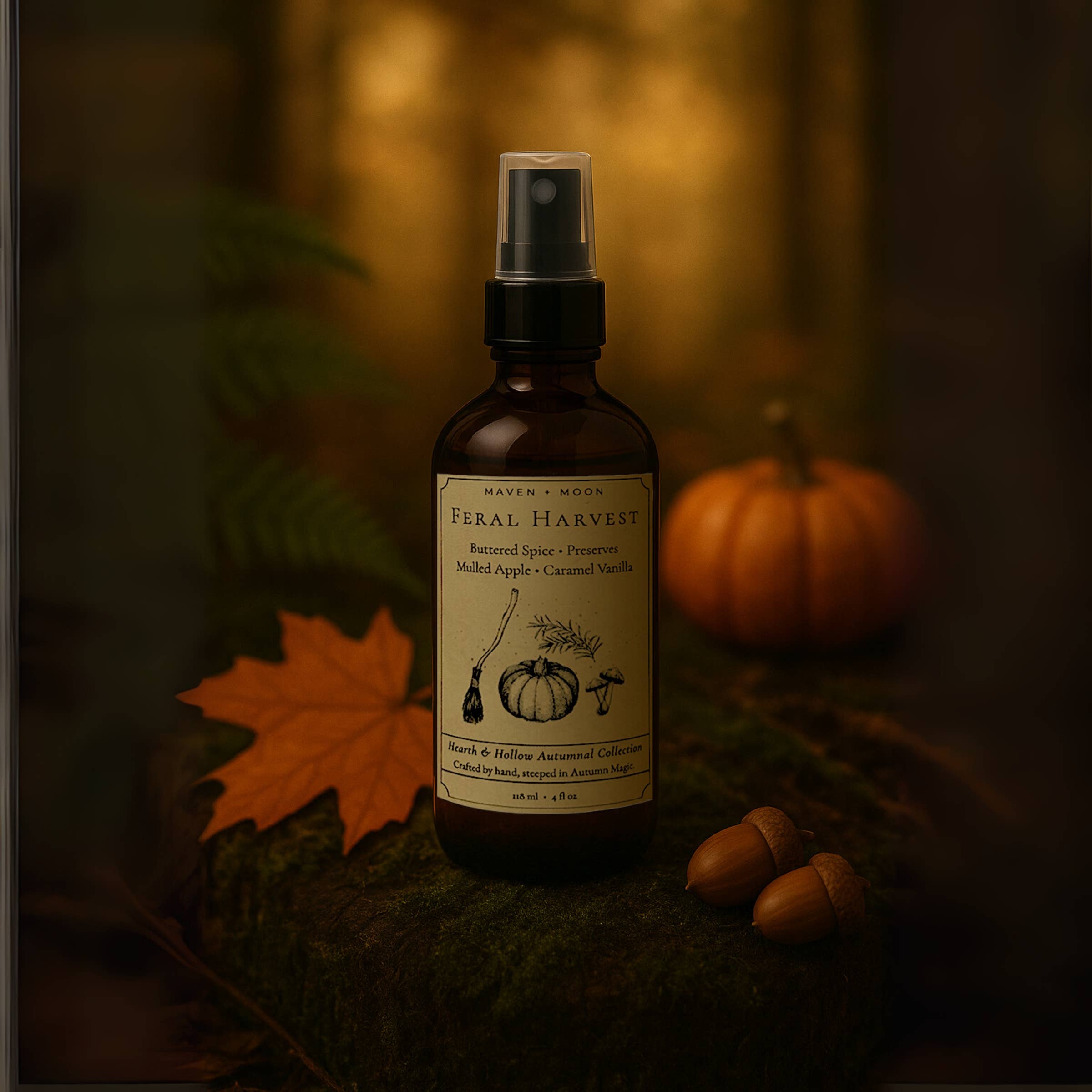 MAVEN + MOON - Wholesale Room & Linen Spray - Feral Harvest Fall Room Spray ~ 4 oz. 0